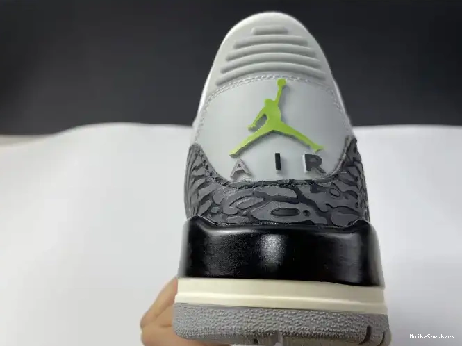 MaikeSneakers Retro 3 Jordan Air 136064-006 Chlorophyll 0521